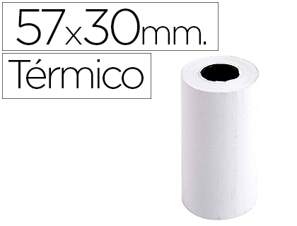 [2156036] EXACOMPTA - Rollo sumadora termico 57 mm x 30 mm 55 g/m2 sin bisfenol a (Ref. 40642E)