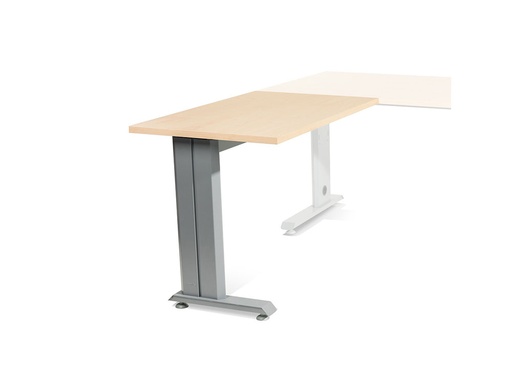 [9073048] ROCADA - Ala para Mesa rectangular Serie Metal Ala mesa Rectangular Haya 100x60 cm (Ref.2102AC01)