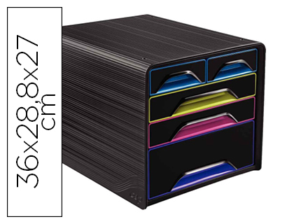 [9150858] CEP - Buc 5 Cajones Mixtos Negro (Ref.1072130411)