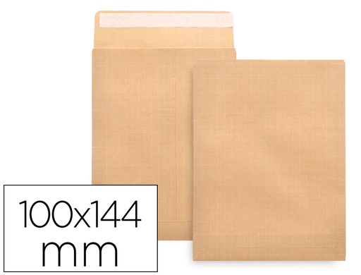 [2031933] LIDERPAPEL - SOBRE BOLSA N.1 SALARIOS - KRAFT 100x145mm - TIRA SILICONA - CAJA 1.000u. (Ref.SB46)