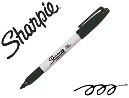 [2155876] PAPER MATE - Marcador PERMANENTE SHARPIE F. TRAZO 1 MM. COLOR NEGRO. CAJA DE 12 UNIDADES. S081093 (Ref.S0810930)