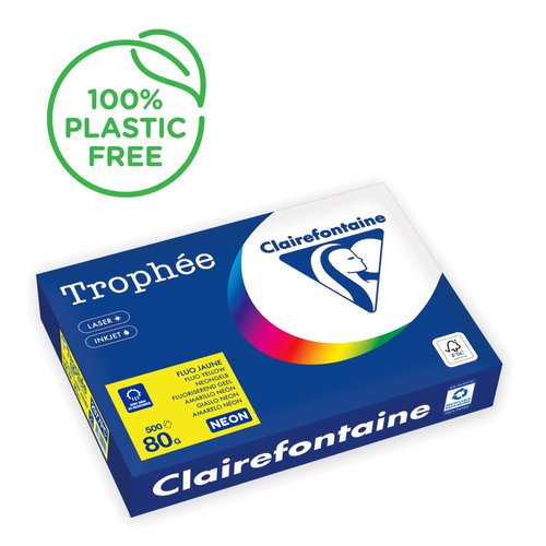 [1264825] TROPHÉE - Papel multifunción color 500h 80 g. A4 Amarillo FSC (Ref.2977C)