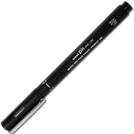 [9940982] UNI-BALL - ROTULADOR CALIBRADO PIN MANGA 0,2 mm NEGRO (Ref.389205000)
