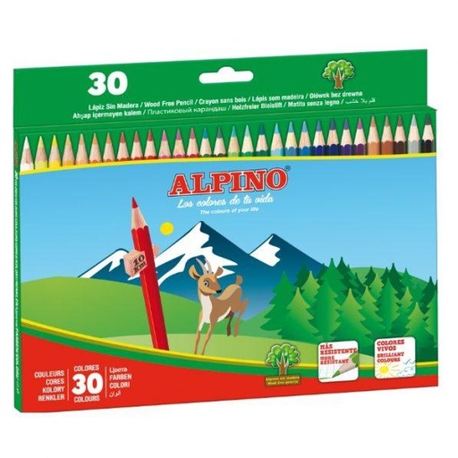 [2025717] ALPINO - LAPICES DE COLORES 659 30 COLORES -CAJA DE CARTON (Ref.AL000659)