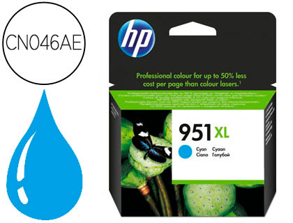 [9057712] HP ( HEWLETT PACKARD ) - Cartuchos ORIGINALES Inyección De Tinta 951XL Cyan (Ref.CN046AE#BGY)