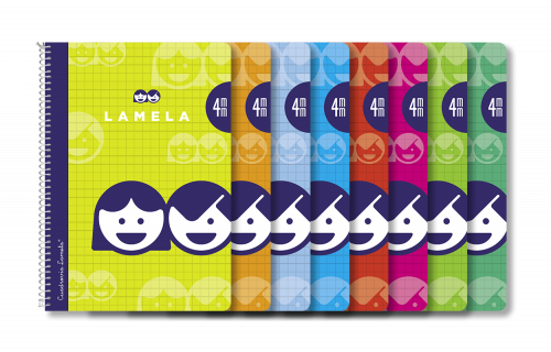 [1007004] LAMELA - Cuaderno cubierta básica 40 hojas 4º Cuadr. 4 0 (Ref.7004)