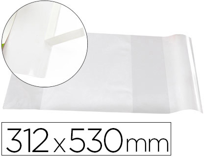 [2077456] LIDERPAPEL - FORRALIBRO Nº31 CON SOLAPA AJUSTABLE ADHESIVO 312 X 530 MM (Ref.AD10)