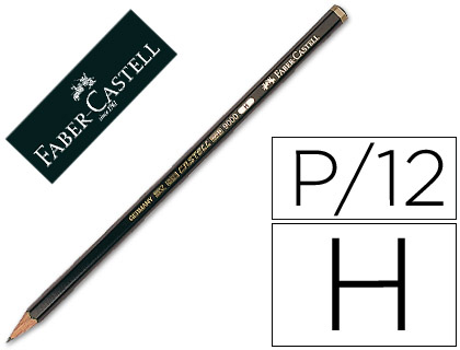 [9073522] FABER CASTELL - Lapiz Ecolapiz 9000 H Grafito Hexagonal (Ref.119011)
