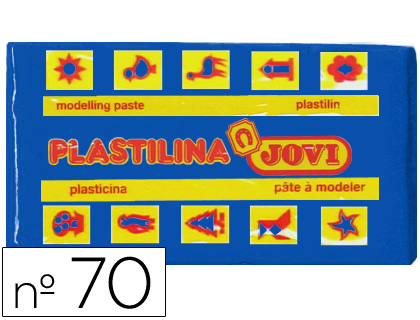 [2022130] JOVI - PLASTILINA 70 AZUL OSCURO -UNIDAD TAMAÑO PEQUEÑO (Ref.70-13)