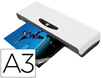 [2153359] Q-CONNECT - Plastificadora din a3 alto rendimiento frio/ caliente cuatro rodillos hasta 250 micras (Ref. KF16915)