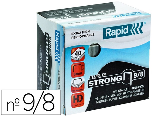 [1822441] RAPID - Grapas 5000 Ud 9/8 Galvanizada (Ref.24871000)