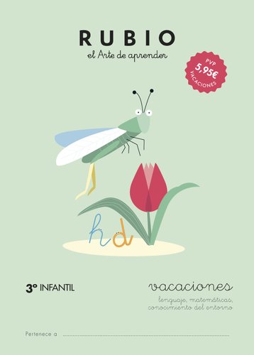 [9162505] RUBIO - Cuaderno vacaciones repaso materias 3ºinfantil (Ref. VAC3I)