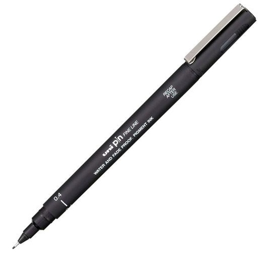 [9940964] UNI-BALL - ROTULADOR CALIBRADO PIN MANGA 0,4 mm NEGRO (Ref.30783000)
