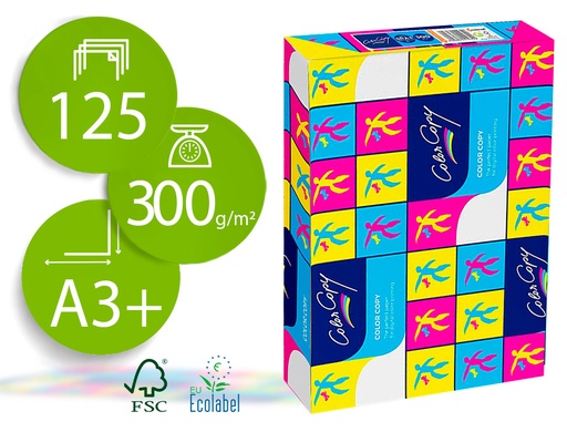 [2048768] COLOR COPY - PAPEL FOTOCOPIADORA MATE DIN A3+ 300 GRAMOS PAQUETE 125 HOJAS (Ref.SF-2563)