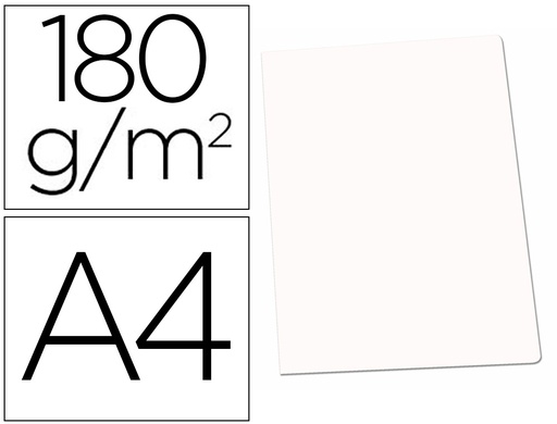 [2059127] GIO - SUBCARPETA CARTULINA DIN A4 BLANCA 180 G/M2 (Ref.100580396/40004053)
