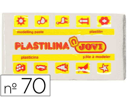 [2022121] JOVI - PLASTILINA 70 BLANCA -UNIDAD -TAMAÑO PEQUEÑO (Ref.70-01)