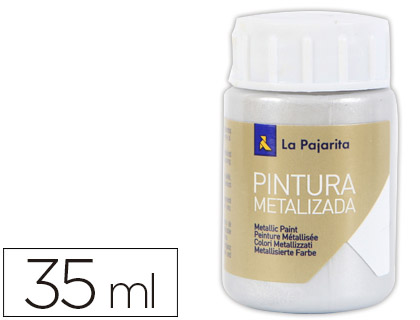 [2009965] LA PAJARITA - PINTURA METALIZADA PLATA 35 ML (Ref.ME-1)