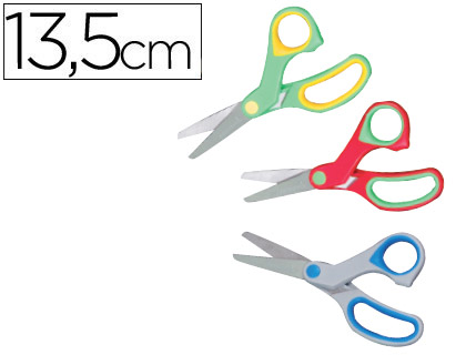 [2073102] LIDERPAPEL - TIJERA ESCOLAR -SOFT ERGONOMICA UNIDAD (Ref.TI06)