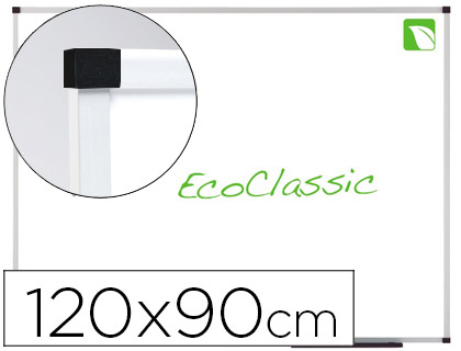 [2072159] NOBO - PIZARRA BLANCA ECOLOGICA PRESTIGE MAGNETICA DE ACERO VITRIFICADO 120X90 CM (Ref.1903757)