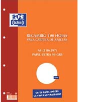 [1736687] OXFORD - Recambio de papel 100h A4 Horizontal (Ref.100430210)
