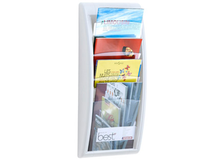 [2076114] PAPERFLOW - EXPOSITOR MURAL FAST- DIN A4 BLANCO 4 CASILLAS 650X290X95 MM (Ref.4061.13)