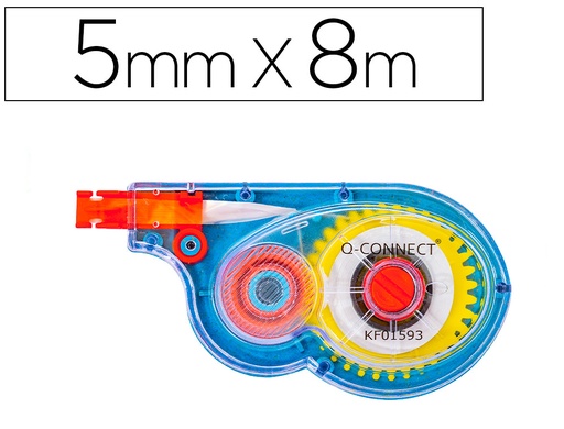 [2021776] Q-CONNECT - CORRECTOR CINTA BLANCO 5 MM X 8 MT (Ref.KF01593)