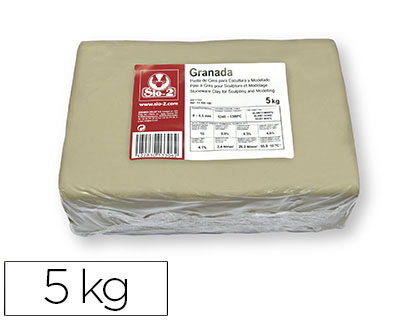 [2062845] SIO-2 - PASTA DE MODELAR GRES GRANADA PARA ESCULTURA Y MODELADO PAQUETE DE 5 KG (Ref.13320100)