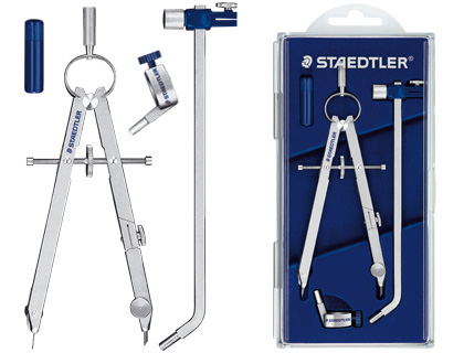 [2038210] STAEDTLER - COMPAS MICROMETRICO CON ALARGADERA TUBO DE MINAS ADAPTADOR UNIVERSAL DE ROSCA MARS 551 (Ref.55102)