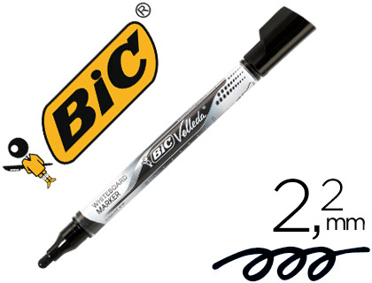 [9075319] BIC - Marcador pizarra blanca Tinta liquida Negro (Ref.902088)