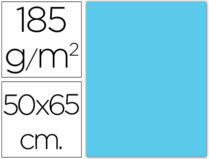 [9012673] CANSON - Cartulina IRIS 50x65 cm Azul cielo 185 gr (Ref.200040232)