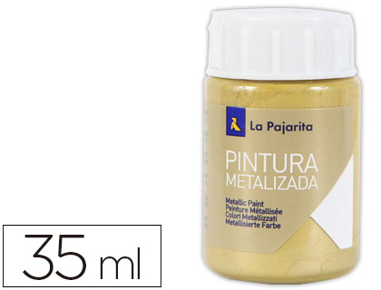 [2008555] LA PAJARITA - PINTURA METALIZADA ORO RICO 35 ML (Ref.ME-3)