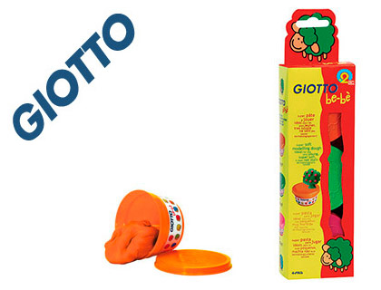 [2079509] GIOTTO - PASTA PARA MODELAR BEBE PACK 3 COLORES SURTIDOS DERMATOLOGICAMENTE TESTADA (Ref.462502)