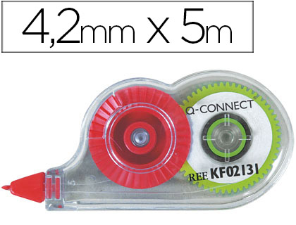 [2031252] Q-CONNECT - CORRECTOR CINTA MINI BLANCO 4,2MM.X 5 M. EN BLISTER (Ref.KF02131)