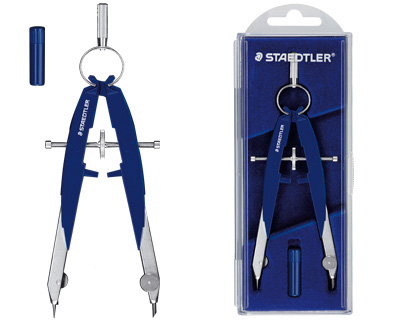 [2038211] STAEDTLER - COMPAS MICROMETRICO CON HUSILLO Y AJUSTE POR RUEDA CENTRAL INCLUYE TUBO DE MINAS MARS 556 (Ref.55600)