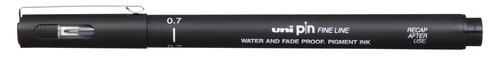 [9940966] UNI-BALL - ROTULADOR CALIBRADO PIN MANGA 0,7 mm NEGRO (Ref.154633000)