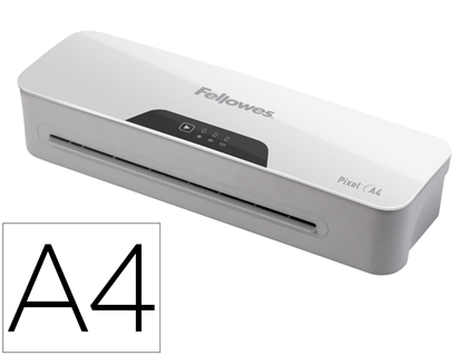 [2155482] FELLOWES - Plastificadora pixel A4 2 rodillos sistema antiatasco apagado automatico hasta 125 mc (Ref. 5601401)
