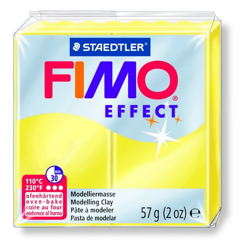 [2073846] STAEDTLER - PASTA FIMO EFFECT 56 GR AMARILLO TRANSLUCIDO (Ref.8020-104)