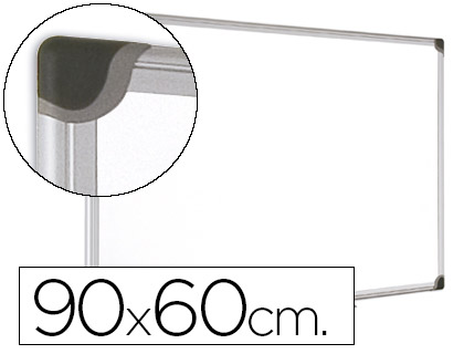 [2078127] BI-OFFICE - PIZARRA BLANCA MAGNETICA MAYA W CERAMICA VITRIFICADA MARCO DE ALUMINIO 90 X 60 CM CON BANDEJA PARA (Ref.CR0601178)