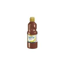 [9073605] GIOTTO - Témpera LAVABLE BOTELLA 500 ML. COLOR MARRÓN (Ref.535328)