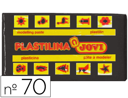 [2022131] JOVI - PLASTILINA 70 NEGRO -UNIDAD -TAMAÑO PEQUEÑO (Ref.70-15)