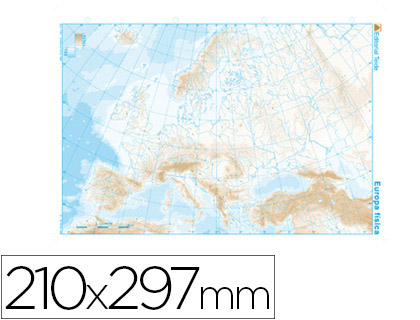 [2022166] MAPA MUDO B/N DIN A4 EUROPA -FISICO 