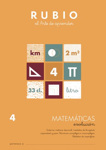 [2043451] RUBIO - CUADERNO MATEMATICAS EVOLUCION Nº 4 (Ref.M-4)