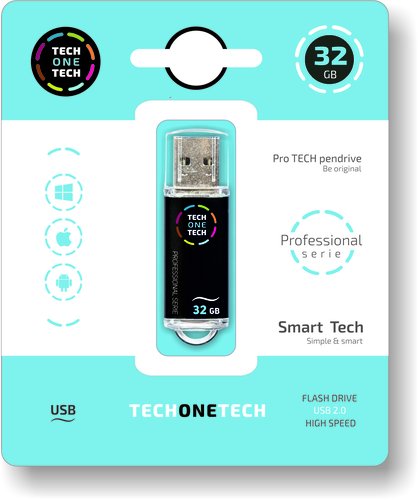 [9161824] TECH ON TECH - Memoria usb serie profesional tech black 32 gb (Ref. TEC3002-32)