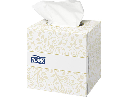 [2155687] TORK - Pañuelos faciales extrasuaves 2 capas 20,9x20 cm caja cubo de 100 unidades (Ref. 140278)