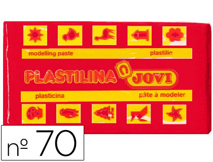 [2022122] JOVI - PLASTILINA 70 ROJO -UNIDAD -TAMAÑO PEQUEÑO (Ref.70-05)