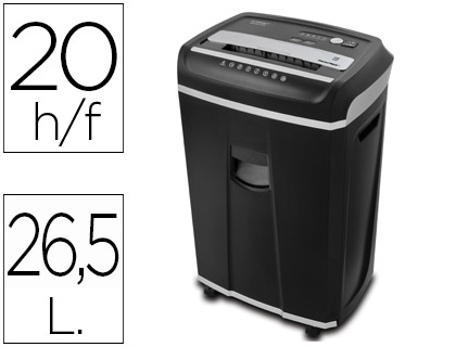 [2078179] Q-CONNECT - DESTRUCTORA DE DOCUMENTOS ANTIATASCOS CAPACIDAD DE CORTE 20 H (Ref.KF18094)