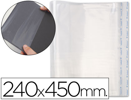 [2052096] FORRALIBRO PP AJUSTABLE ADHESIVO 240X450MM -BLISTER (Ref.02006)