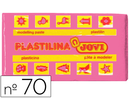 [2022128] JOVI - PLASTILINA 70 ROSA -UNIDAD -TAMAÑO PEQUEÑO (Ref.70-07)