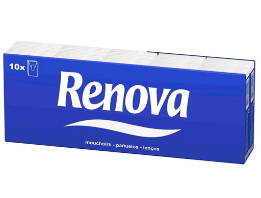 [2159428] RENOVA - Pañuelos de papel paquete de 10 unidades (Ref. 35622)