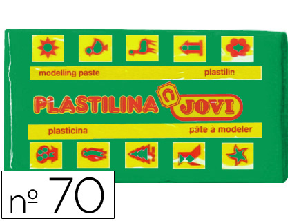 [2022118] JOVI - PLASTILINA 70 VERDE CLARO -UNIDAD -TAMAÑO PEQUEÑO (Ref.70-10)
